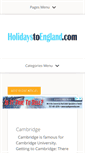 Mobile Screenshot of holidaystoengland.com